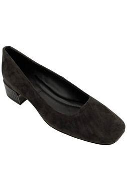 Donald Pliner Women's Drew Stretch Suede Slip-On Heel Brown - Medium